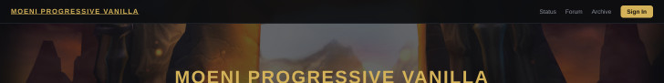 Moeni · TBC Burning Crusade Private Server Banner