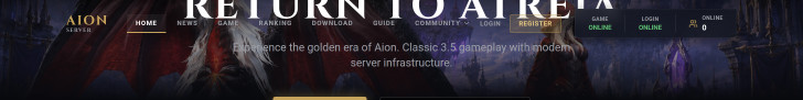 AION 3.5 | Return to Atreia Banner