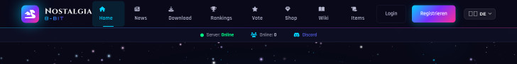 Home | Nostalgia-8Bit Private Server Banner